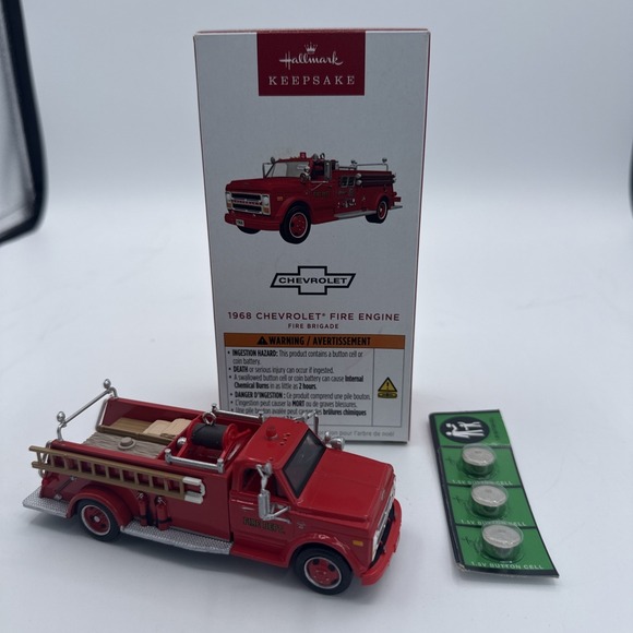 Hallmark Other - Hallmark 2025 Fire Brigade #23 1968 CHEVROLET FIRE ENGINE Ornament‎ ~ NMIB